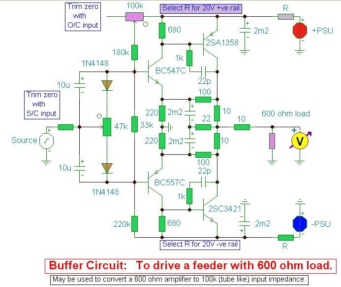 Buffer Amplifier 1000w audio amplifier circuit diagrams 